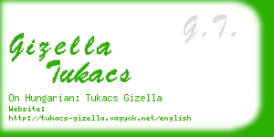 gizella tukacs business card